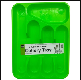 Five Section Plastic Cutlery Tray
