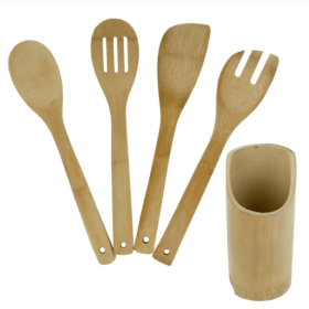 Bamboo Utensil Set with Container